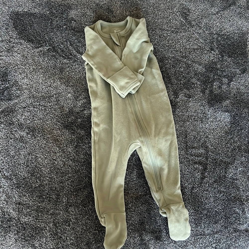 O2Baby Baby Boys Girls Organic Cotton Zip-Front Sleeper Pajamas